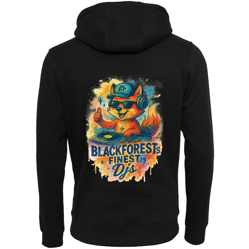 COLOURED FOX HOODIE