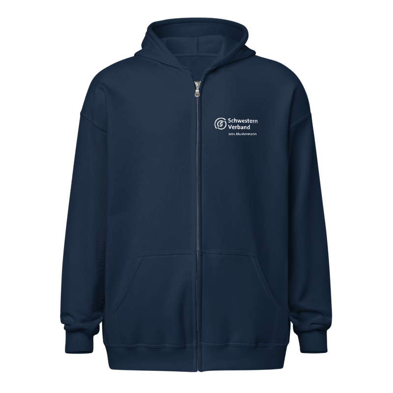 Unisex Hoodie Jacke - TEAM
