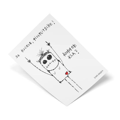 Poster DINA4 - PISSFLITSCHEN FINGER